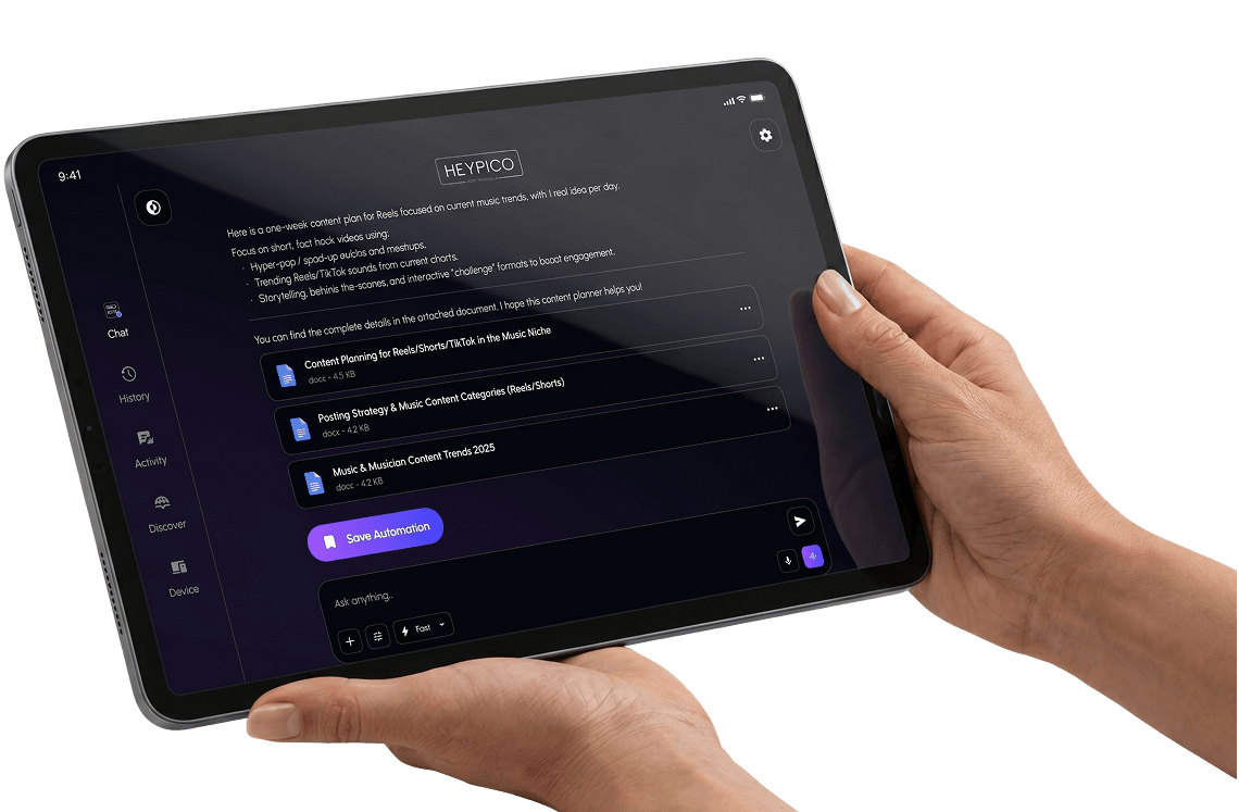 Pick up the HeyPico Tablet